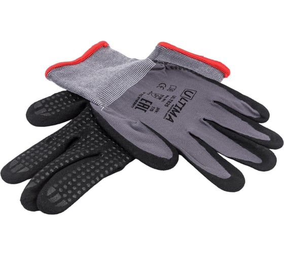 Изображение товара Трикотажные перчатки с нитриловым покрытием ULTIMA ПВХ-точка на ладони ULT825/S