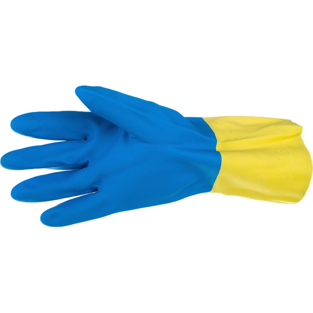 Перчатки ULTIMA, цвет желтый/голубой, размер 2XL