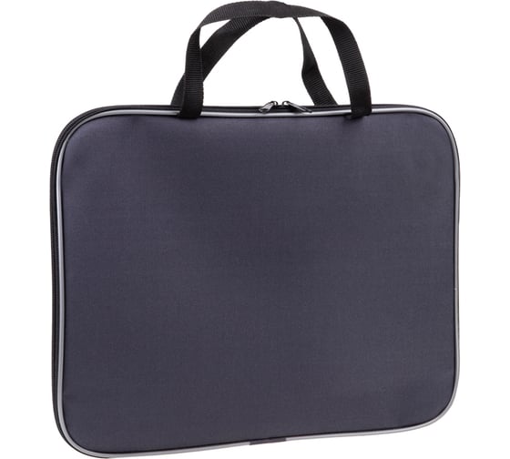 Изображение товара Папка с ручками ArtSpace А4, серая, полиэстер, на молнии, 20мм ПМ_А4_3816