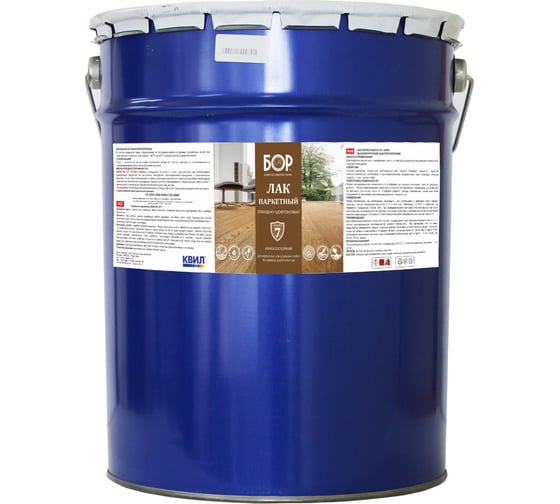 Изображение товара Паркетный лак Бор АУ-271, износостойкий, матовый, 16 кг 4660000618412