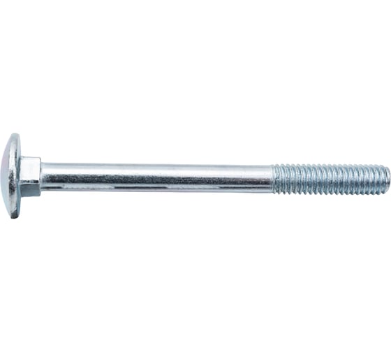 Изображение товара Мебельный болт КРЕП-КОМП цинк, DIN603, 6х70, пр. 5.8, фасовка 100 шт. бм670ф