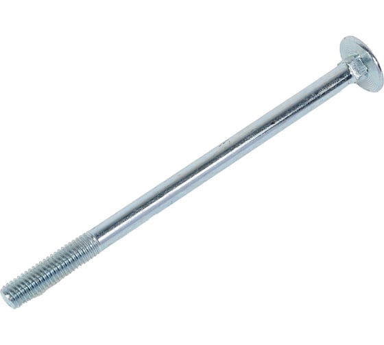 Изображение товара Мебельный болт КРЕП-КОМП цинк, DIN603, 8х130, пр. 5.8, 4 шт. бм8130мф