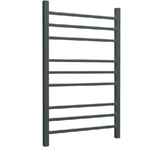 Изображение товара Полотенцесушитель стальной ТЕРМОДИЗАЙН O Steel, лесенка, W=500, H=800, 12 перекладин, 1/2в.р., графит TDOSt003G