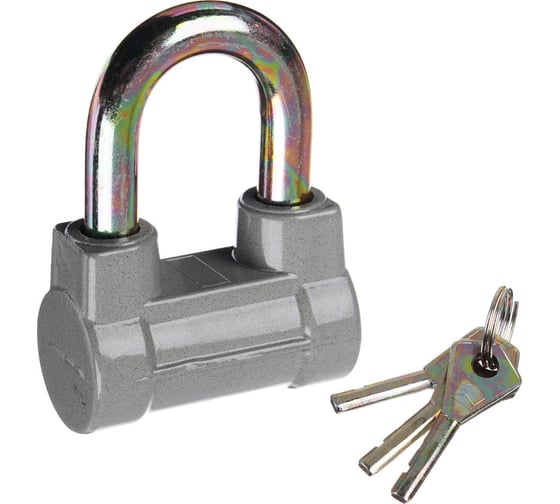 Изображение товара Навесной замок ЕРМАК Алюминий 60 мм, с короткой дужкой 468-365