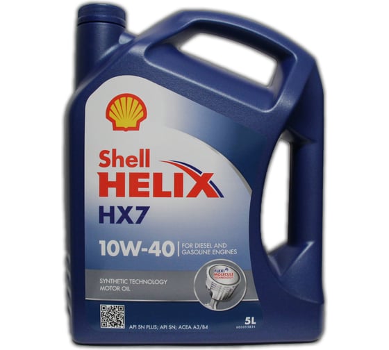 Изображение товара Моторное масло SHELL Helix HX7 10W-40 (5л) (Испания), 550053738