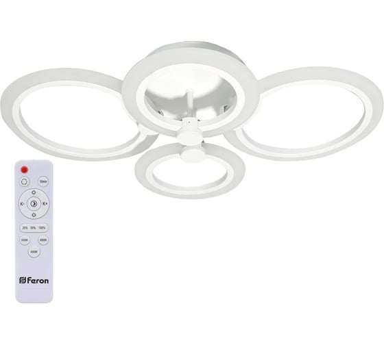 Изображение товара Светодиодный управляемый светильник FERON AL5900, 72W, 3000К-6500K, 4700Lm, IP20, белый, 41669