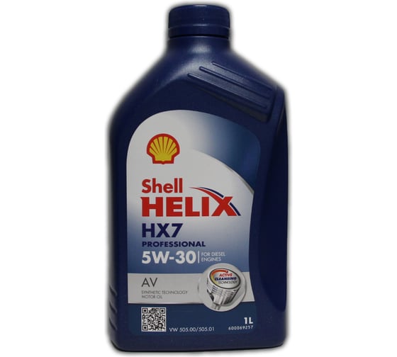 Изображение товара Моторное масло SHELL Helix HX7 Professional AV 5W-30 (1л), 550046311