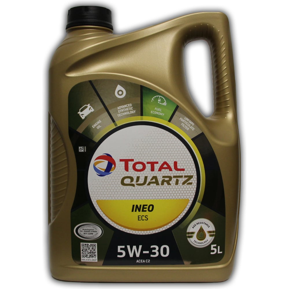 Изображение товара Моторное масло TOTAL QUARTZ INEO ECS 5W-30 5л синтетика дизельные легковушки