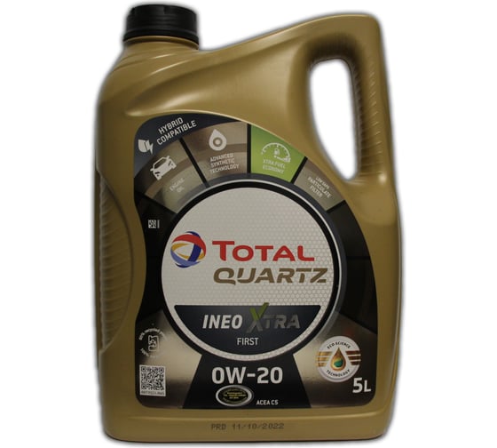 Изображение товара Моторное масло TOTAL QUARTZ INEO XTRA FIRST 0W-20 (5л), 214314