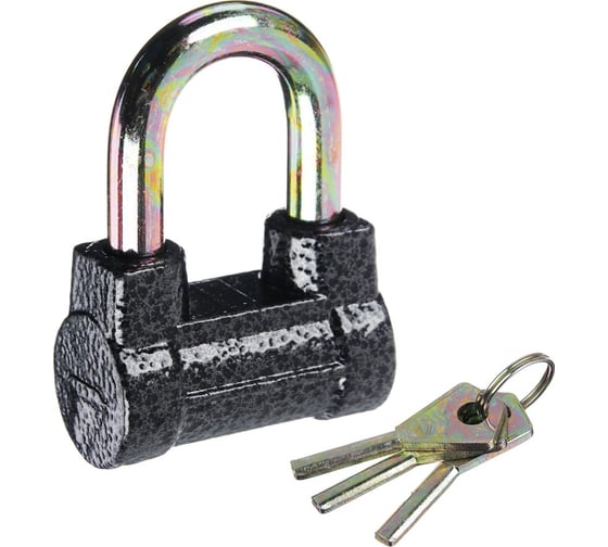 Изображение товара Навесной замок ЕРМАК Бронь 60 мм, с короткой дужкой 468-011