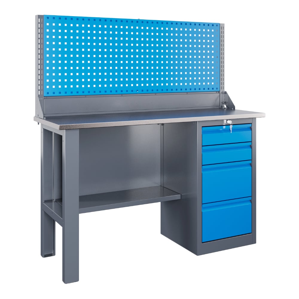 Изображение товара Верстак Верстакофф SLF 141.14.2-1 профессиональный рабочий стол с ящиками и экраном