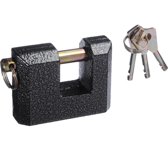 Изображение товара Навесной замок ЕРМАК Гаражный 80 мм 468-036