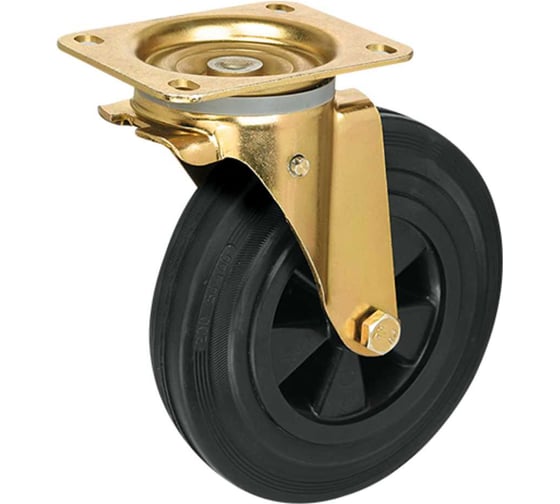 Изображение товара Колесо промышленное поворотное усиленное Дигрус ф160 ПКОу-Д 160