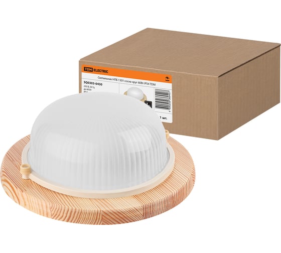 Изображение товара Светильник TDM ELECTRIC НПБ1301 сосна круг 60Вт IP54 SQ0303-0430