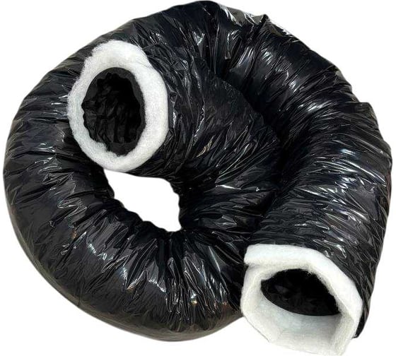 Изображение товара Гибкий воздуховод DEC Sono PhonitecV2 (Carbon Ecosoft) звукоизолированный, утепленный слоем полиэтиленовой ваты (PET) 20 мм, 152 мм, 3 м 152 x 3