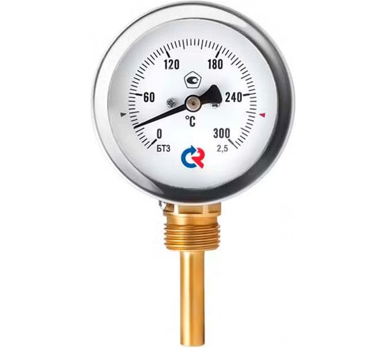 Изображение товара Термометр РОСМА БТ-32.211 (0-120С) ДК63 L=46 G1/2, общетехн., гильза латунь, 2.5 D070-00931