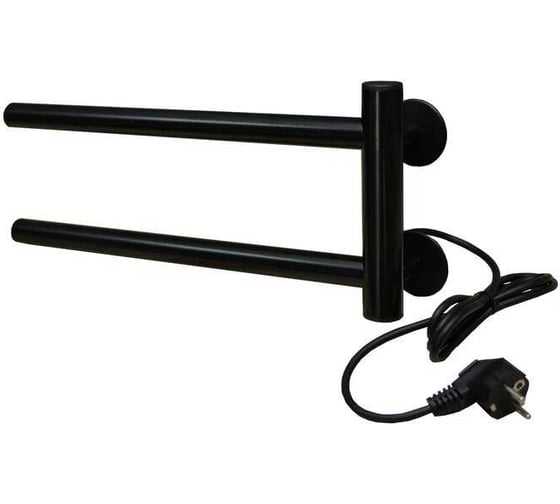 Изображение товара Электрический полотенцесушитель кухонный Тера Игла 180x400, черный, настенный, кнопка ПСН-87-04ч