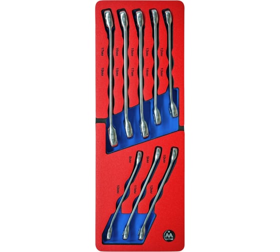 Изображение товара Набор разрезных ключей МАСТАК ложемент, 8 предметов 5-25108
