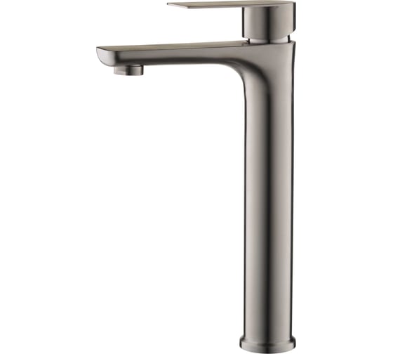 Изображение товара Смеситель для умывальника и накладной мойки одноручковый AQUEDUC 345720 короткий излив нержав. сталь /10 ЭК000145720