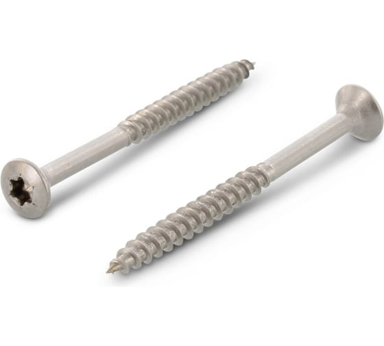 Изображение товара Саморез для ДСП Edelfix ART 9046 M4.5x45/30 мм, А2, нерж. полупот. шетигр. шлиц, 10 шт. 904624545/30 10