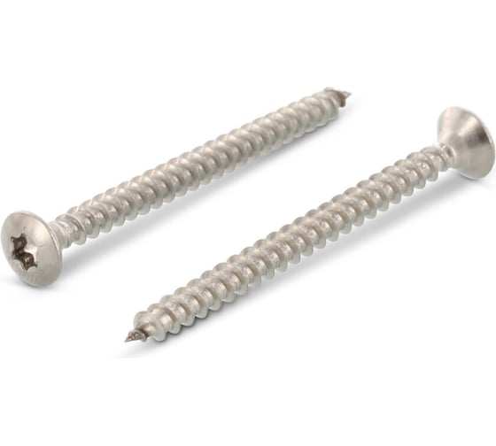 Изображение товара Саморез для ДСП Edelfix ART 9046 M4.5x45 мм, А2, нерж. полупот. шетигр. шлиц, 10 шт. 904624545 10