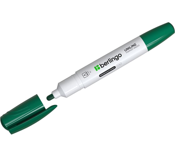 Изображение товара Маркер для белых досок BERLINGO WB200 зеленый пулевидный 2 мм PM6211