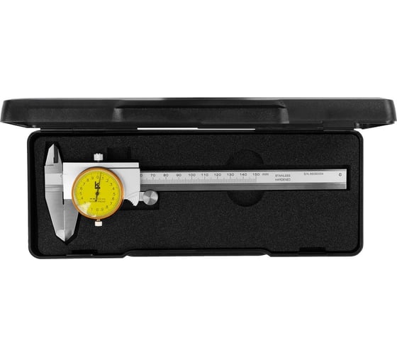 Изображение товара Штангенциркуль Калиброн ШЦК-1-250 0,01 с круг. шкалой 50мм пылезащищенный IP54 1117284