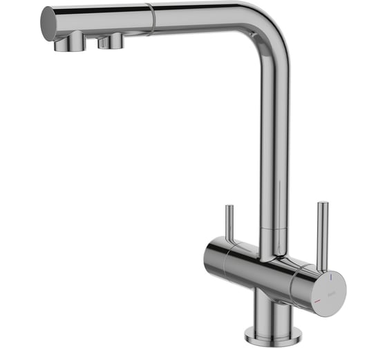 Изображение товара Смеситель для кухни IDDIS с выдвижным изливом и каналом для фильтра, хром, Umbra, UMBSBPFi05