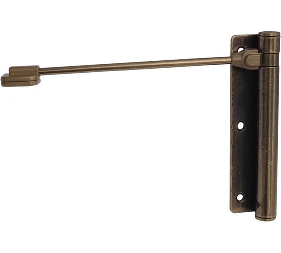 Изображение товара Дверной доводчик ALDEGHI LUIGI SPA правый, 170х39х225 мм, цвет: матовая античная бронза, к-т: 1 шт + ключ с декоративными шурупами 114OS170D