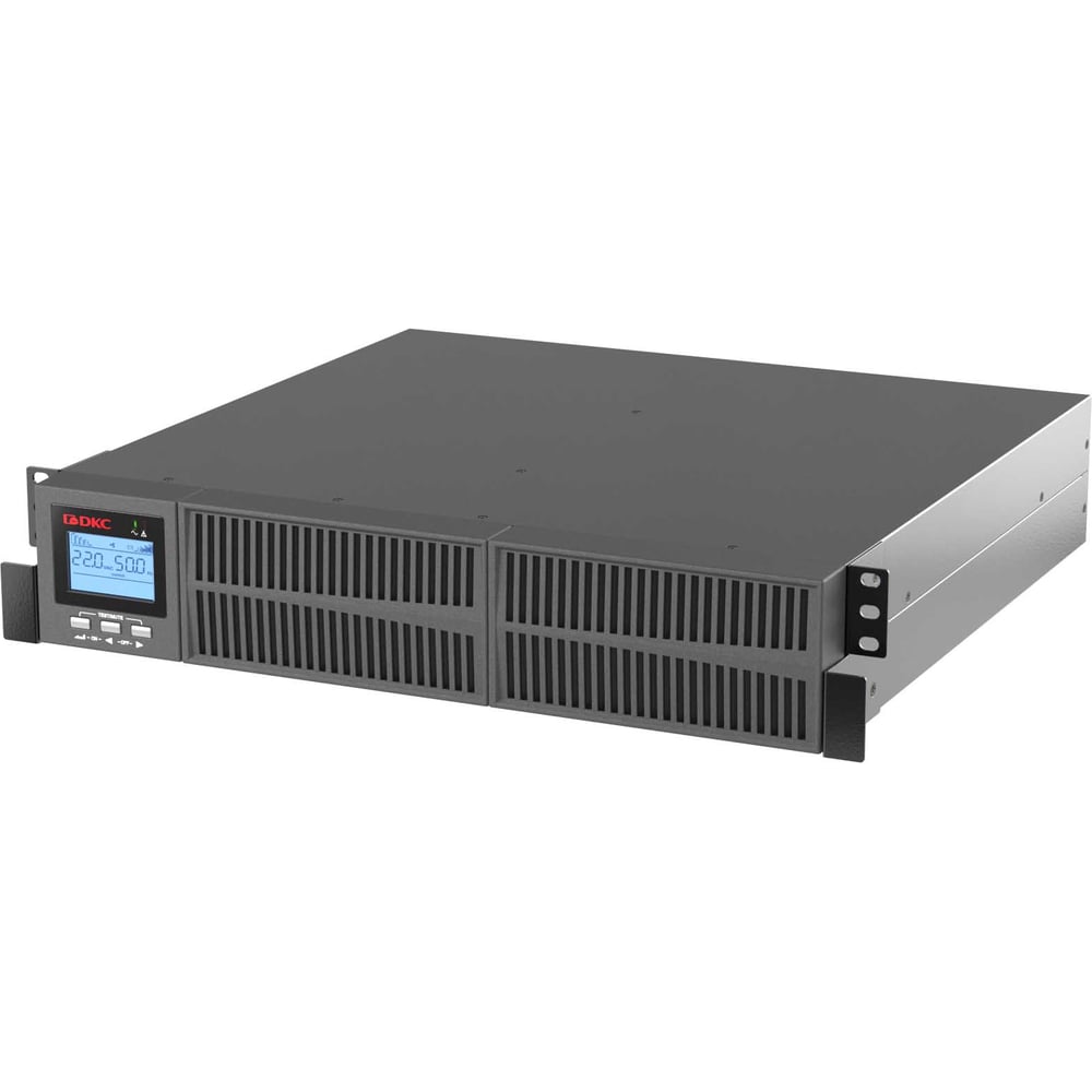 Изображение товара Источник бесперебойного питания DKC Small Rackmount 2000 ВА 1800 Вт 2U с дисплеем