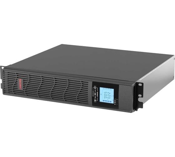 Изображение товара Линейно интерактивный ИБП DKC Info Rackmount Pro, 1000 ВА/800Вт,1/1, USB, RJ45, 6xIEC C13, Rack 2U, SNMP/AS400 slo INFORPRO1000IN