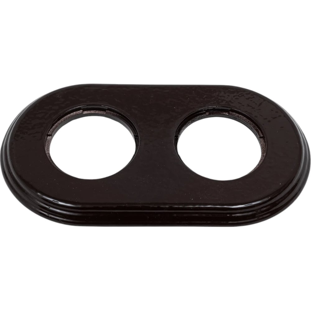 Изображение товара Рамка Electraline 2 постовая коричневая из керамики BF2-620-02