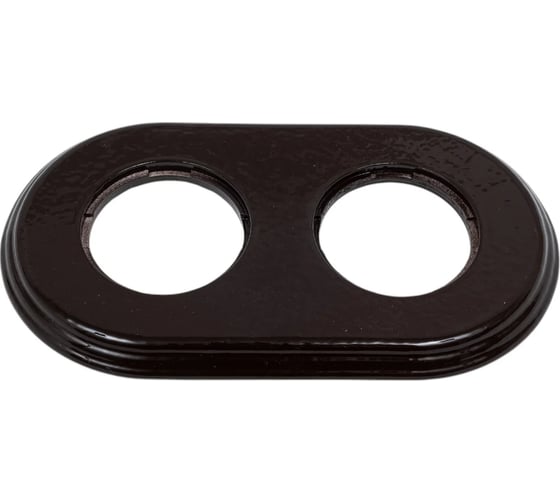 Изображение товара Рамка Electraline 2 постовая, керамика, цвет коричневый BF2-620-02