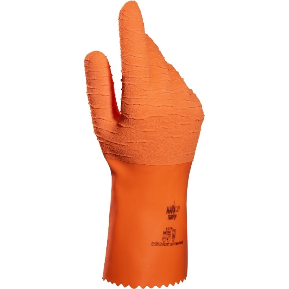 Купить Перчатки MAPA Professional, HARPON 321, оранжевый, латекс
