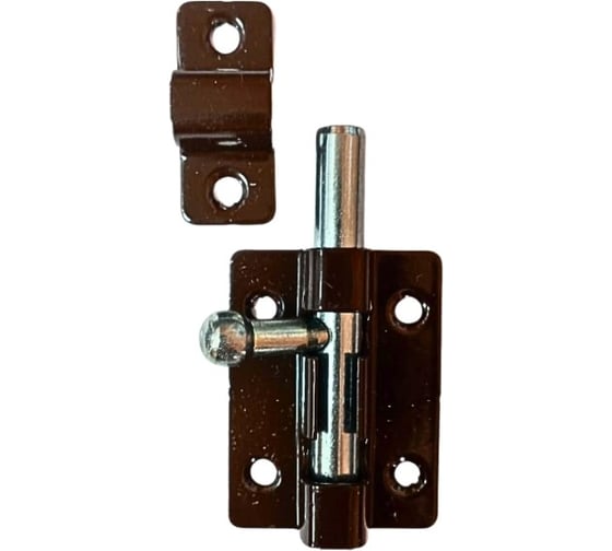 Изображение товара Задвижка накладная Метизик ЗТ4 пол.коричневый (2шт.) 941 ЗТ4