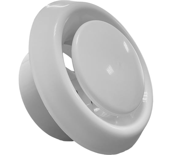 Изображение товара Анемостат приточно-вытяжной VENTSFERA пластиковый с фланцем А 125 ВРФ, D125 мм, комплект из 7-и шт А 125 ВРФ-7