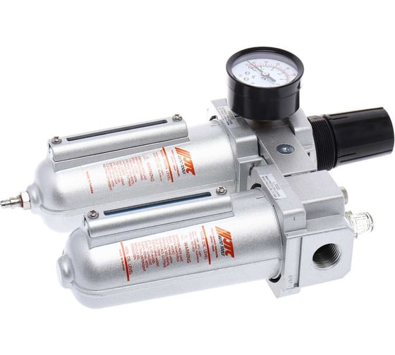 Изображение товара Блок подготовки воздуха (лубрикатор+осушитель) JTC 1/2” с металл. переключателем, макс.давление 285 PSI(16 Bar), 4000 л/мин, 5~60°C -7264 JTC-7264