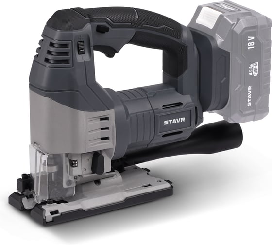 Изображение товара Лобзик аккумуляторный СТАВР 18V UNI-M, 135мм, Stavr SJS 18BL-135V, BL, мет.редуктор, БЗП патрон, 0-3000об/мин 9021200026