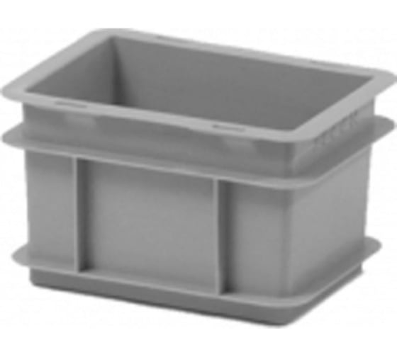 Изображение товара Полимерный многооборотный ящик Дигрус 200x150x120 серый КЛТ2111-ЯС/Д