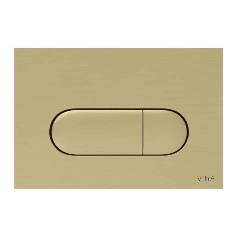 Изображение товара Панель смыва Vitra Root Round, браш. Золото 740-2225
