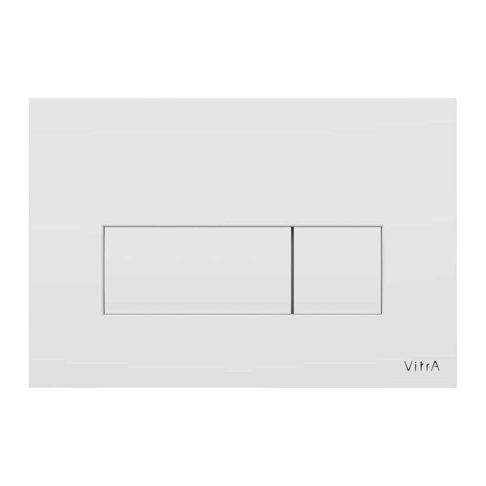 Изображение товара Панель смыва Vitra Root SquAre 740-2300 - двухрежимная, белая Изображение товара Панель смыва Vitra Root SquAre 740-2300 - двухрежимная, белая
