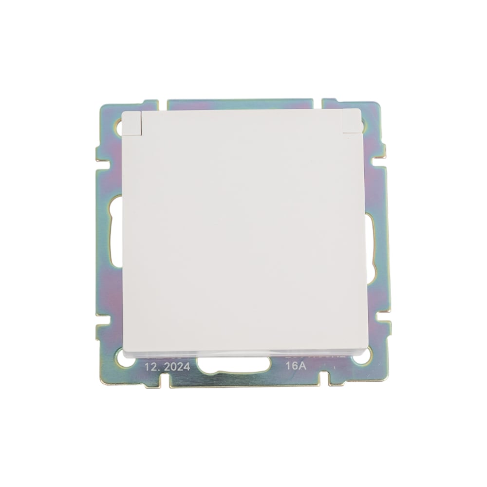 Изображение товара Розетка WERKEL с заземлением и шторками IP44 белая матовая a069590