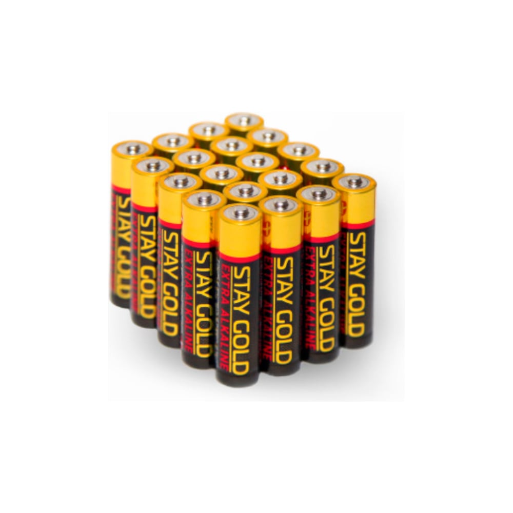 Изображение товара Набор из 20 алкалиновых батареек STAY GOLD AAA мизинчиковых