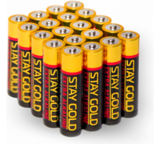 Изображение товара Батарейки STAY GOLD ААА алкалиновые, набор 20шт SG-AAA-20