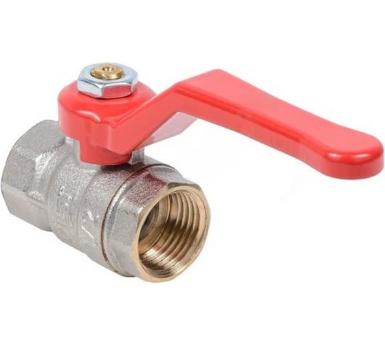 Изображение товара Кран шаровый Dist 1 г/г рычаг Ду25 Ру40 Эксперт, полн.проход, никель Н113Р/107-9573