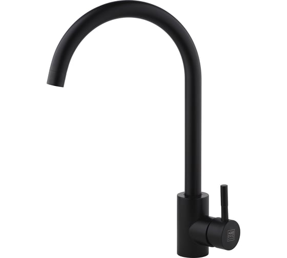 Изображение товара Смеситель для кухни одноручковый AQUEDUC 345322 высокий излив, чёрный, нерж. сталь /20 ЭК000145322