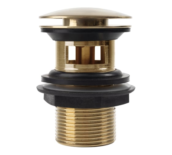 Изображение товара Выпуск для умывальника с переливом IDDIS матовое золото, Slide, SLIMG1Wi88