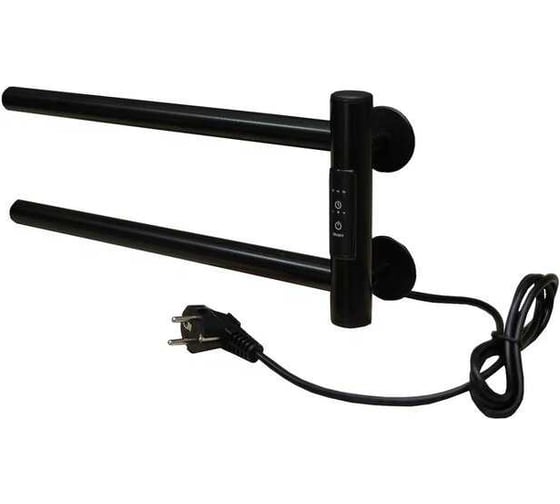 Изображение товара Электрический кухонный полотенцесушитель Тера Игла 180x400, диммер, черный, настенный ПСН-87-05д.ч