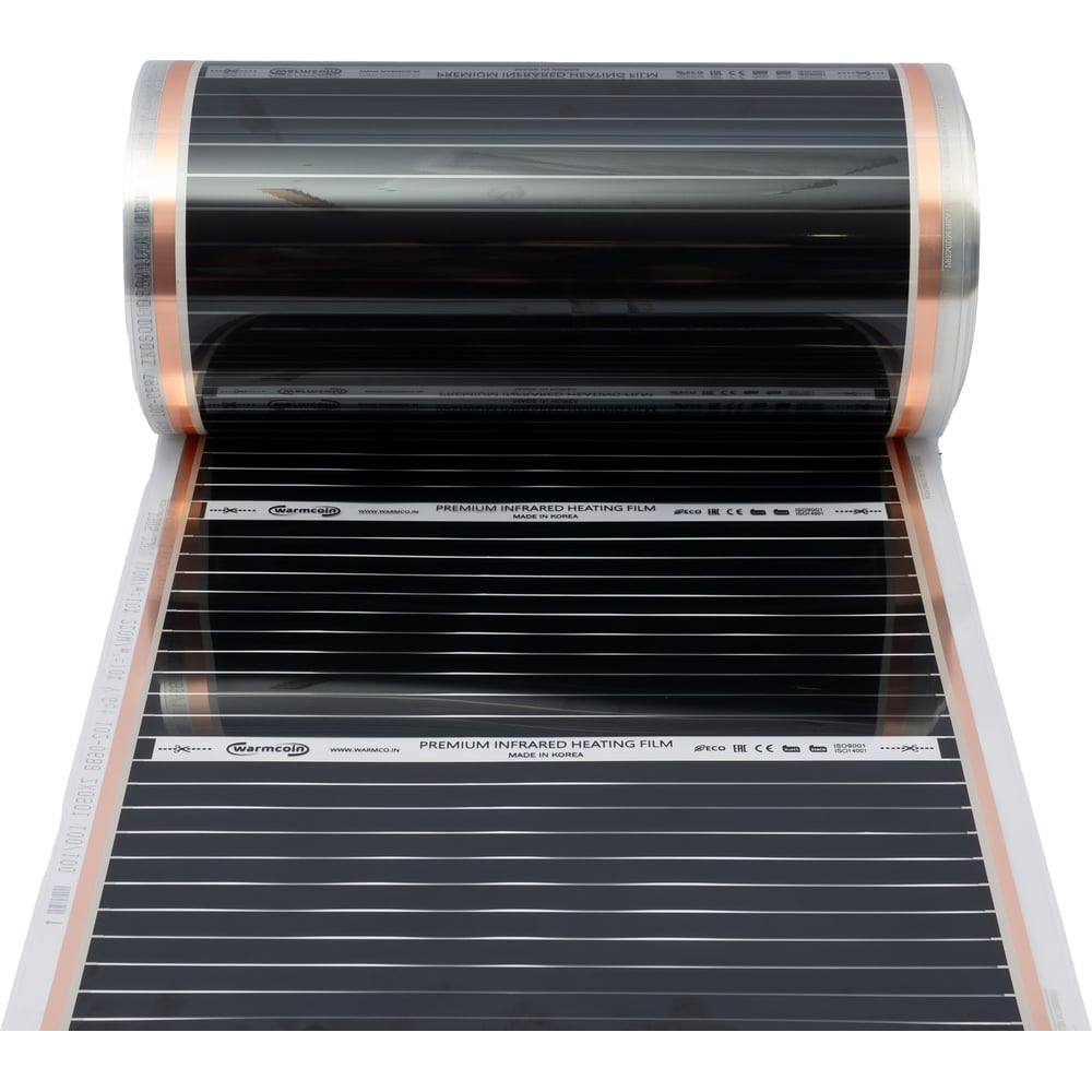 Изображение товара Пленочный теплый пол Warmcoin W51 WHITE Wi-Fi 220Вт/м², 10м2, установка под ламинат