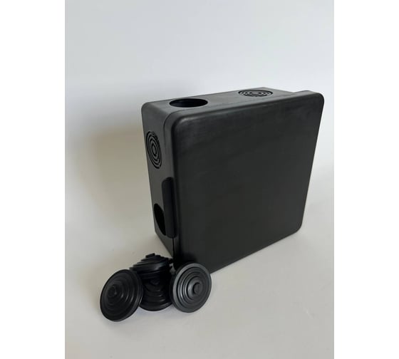 Изображение товара Коробка распределительная KOPOS черная RK 8110 (FD) для О/П 100x100x50мм 8хD25мм, IP54 RK-8110_FD